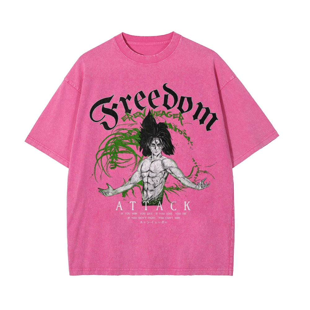 Eren Vintage Oversized T-shirt | Attack On Titan