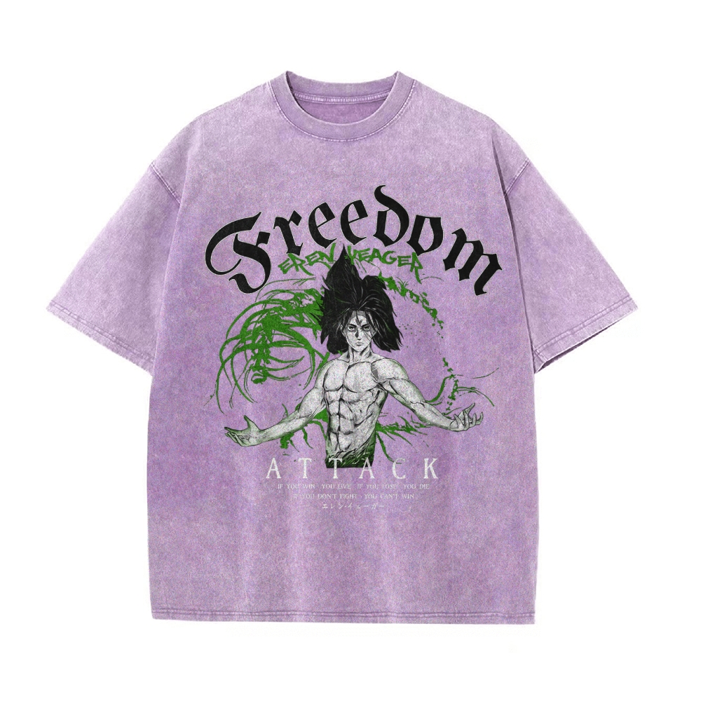 Eren Vintage Oversized T-shirt | Attack On Titan
