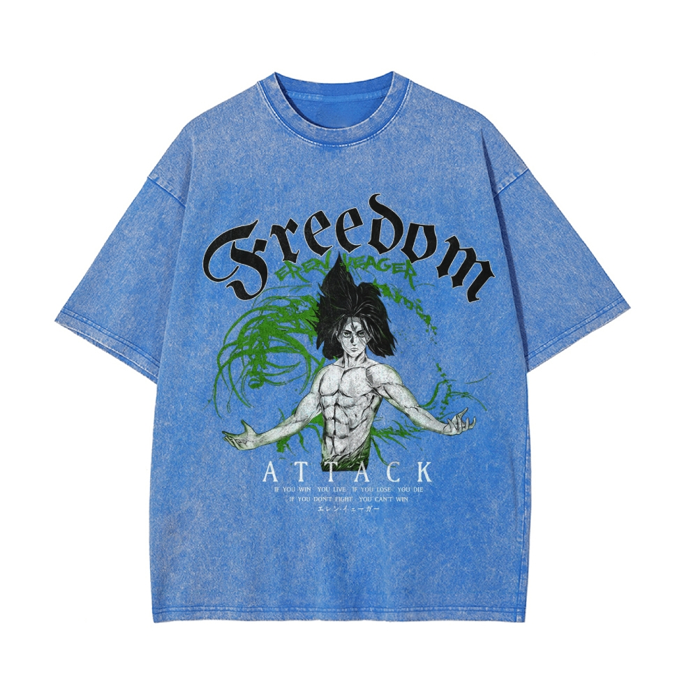 Eren Vintage Oversized T-shirt | Attack On Titan