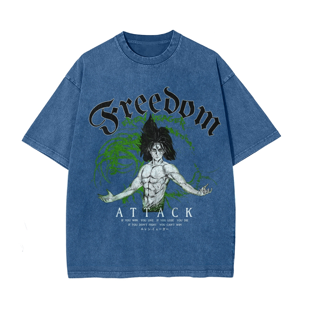 Eren Vintage Oversized T-shirt | Attack On Titan