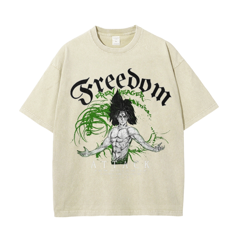 Eren Vintage Oversized T-shirt | Attack On Titan