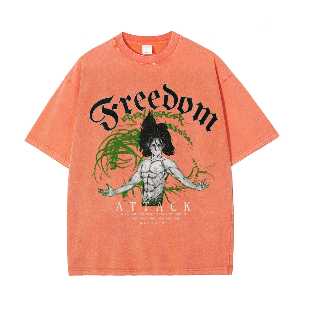 Eren Vintage Oversized T-shirt | Attack On Titan