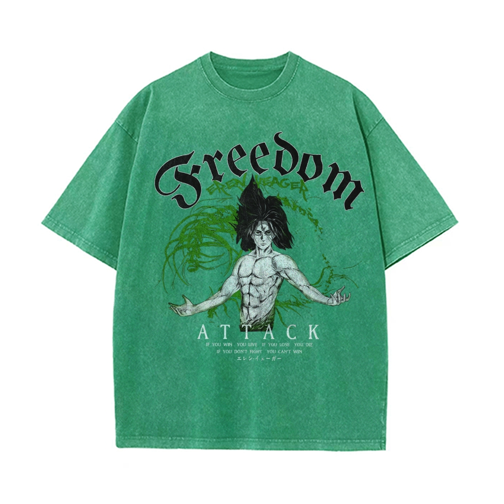 Eren Vintage Oversized T-shirt | Attack On Titan