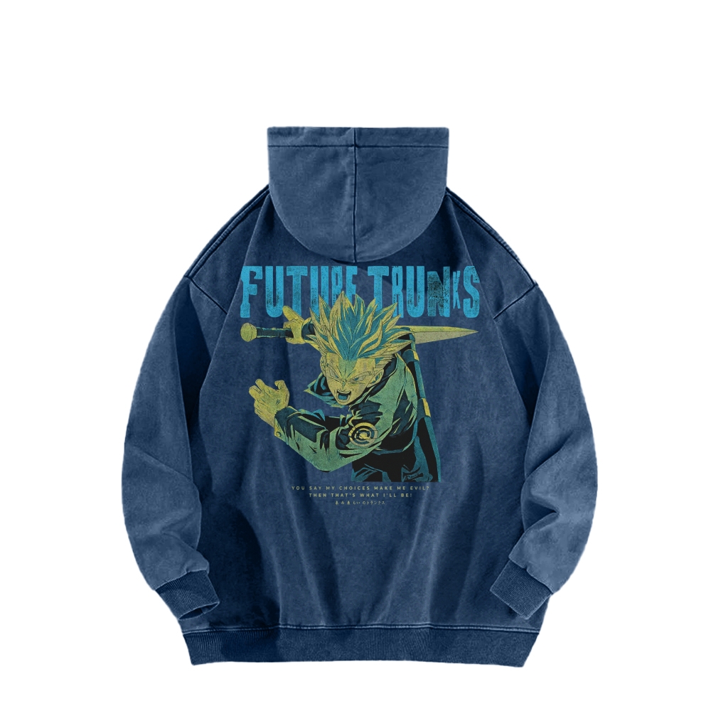 Future Trunks Vintage Hoodie | Dragon Ball Super