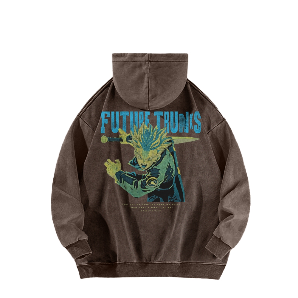 Future Trunks Vintage Hoodie | Dragon Ball Super