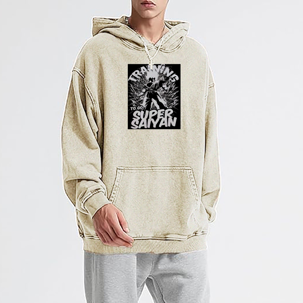 Goku Perfected Vintage Hoodie | Dragon Ball Super