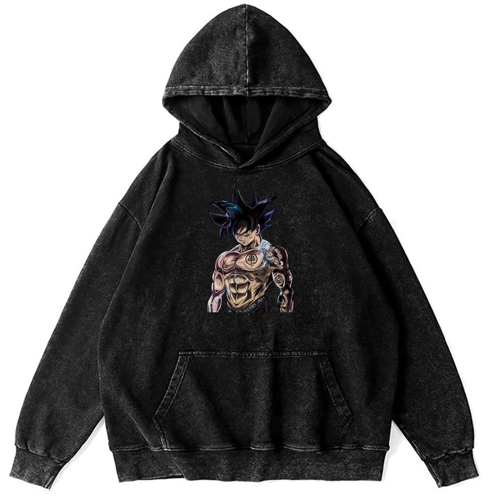 Goku Perfected Vintage Hoodie | Dragon Ball Super