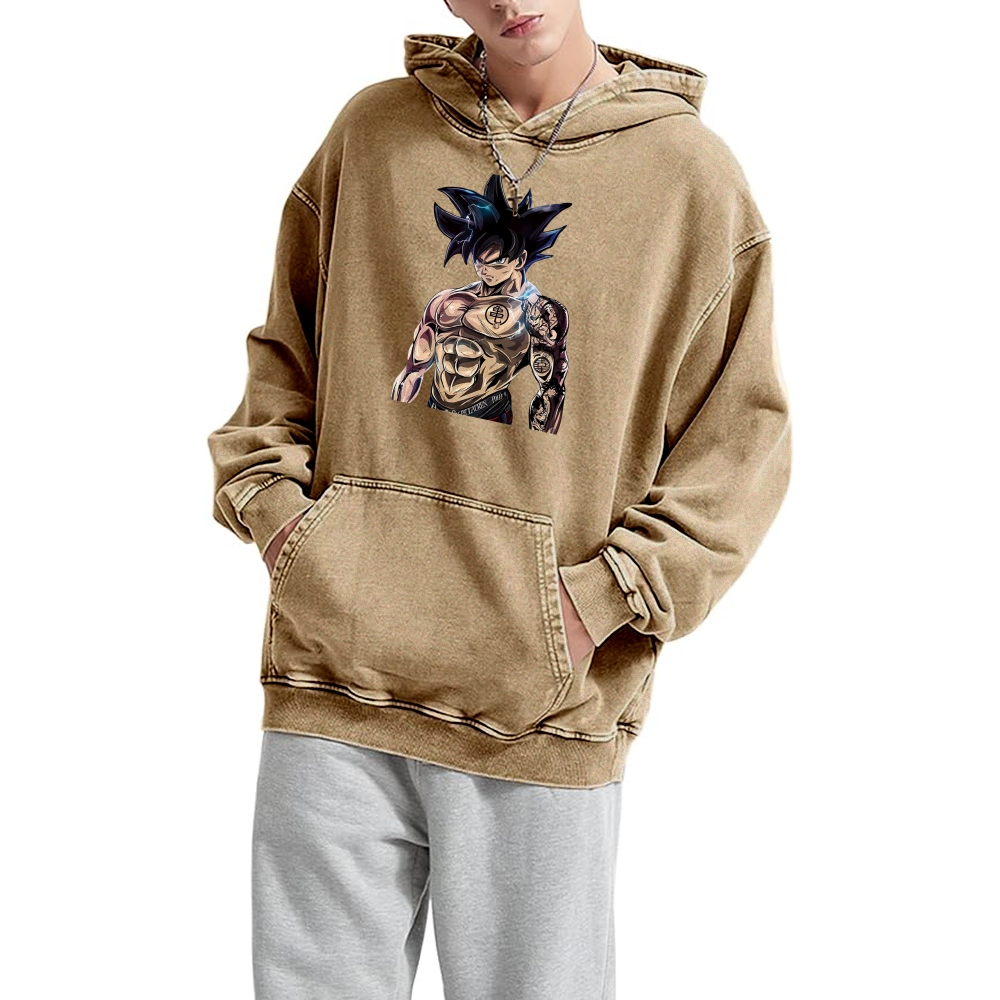 Goku Perfected Vintage Hoodie | Dragon Ball Super