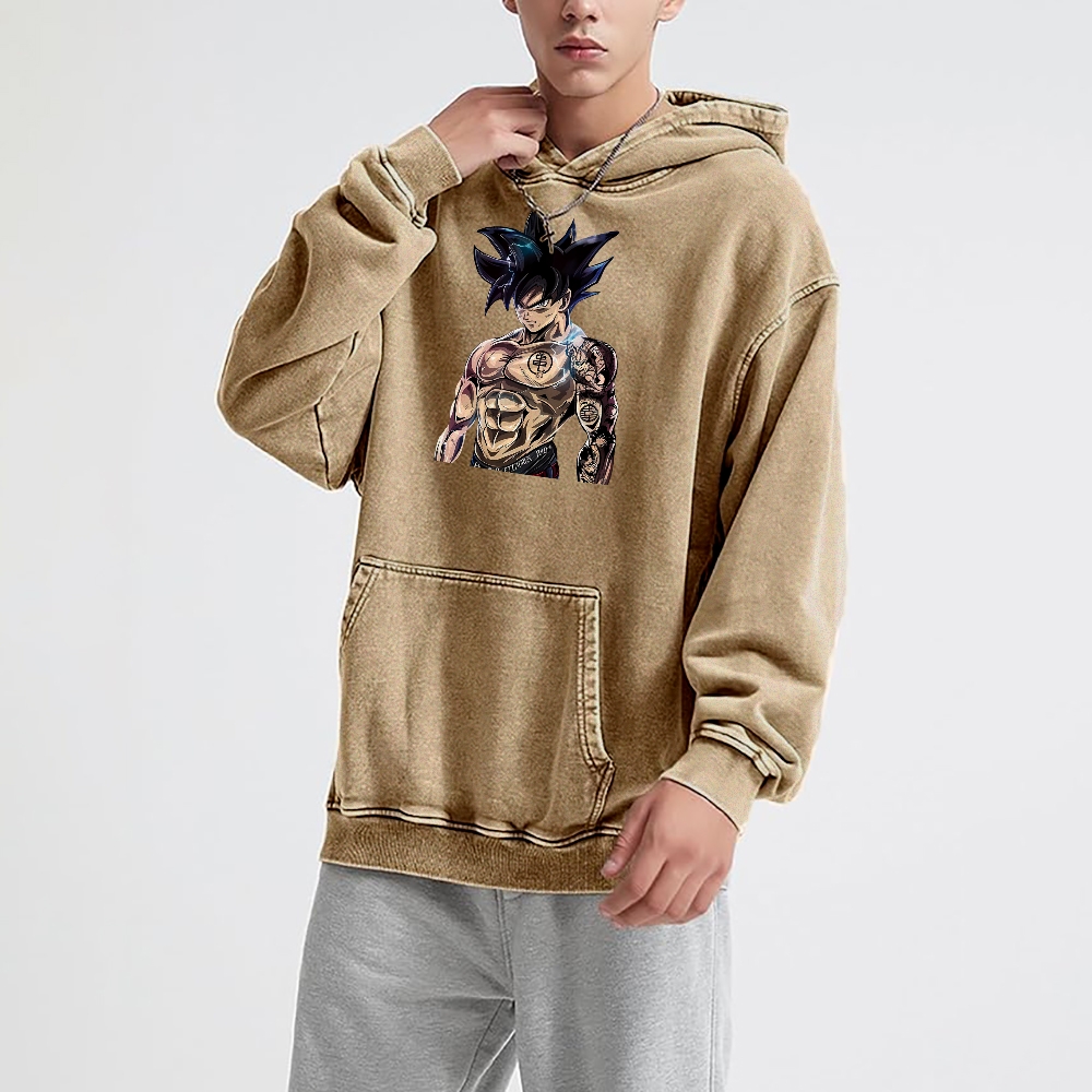 Goku Perfected Vintage Hoodie | Dragon Ball Super