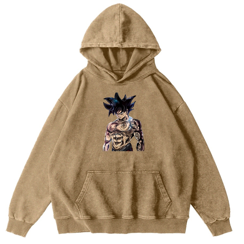 Goku Perfected Vintage Hoodie | Dragon Ball Super