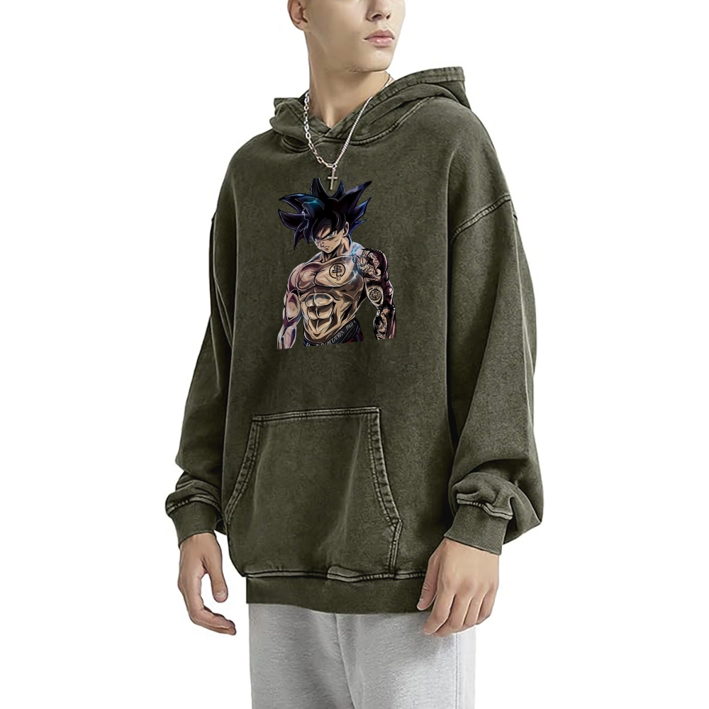 Goku Perfected Vintage Hoodie | Dragon Ball Super