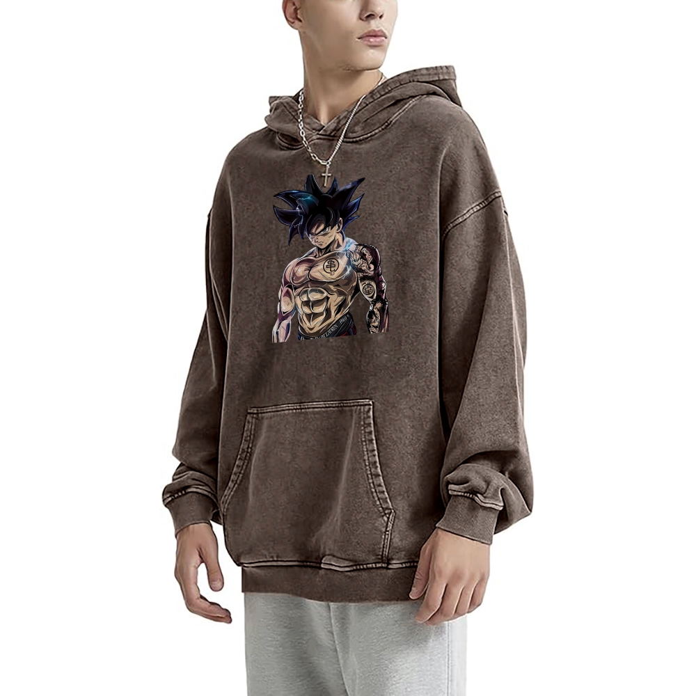 Goku Perfected Vintage Hoodie | Dragon Ball Super