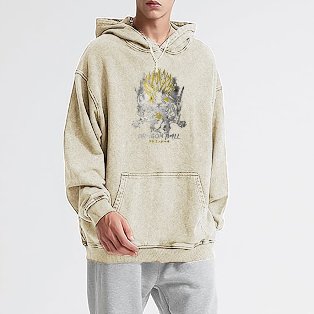 Gohan Perfected Vintage Hoodie | Dragon Ball Super