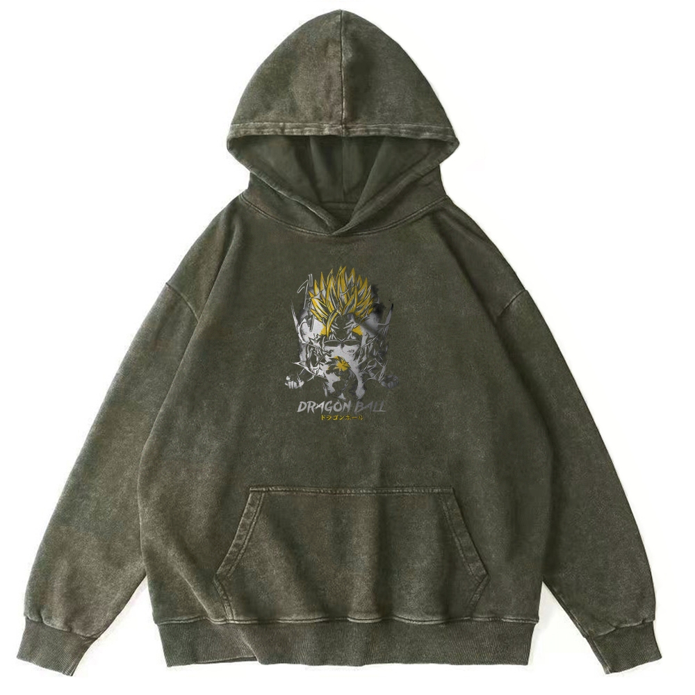 Gohan Perfected Vintage Hoodie | Dragon Ball Super