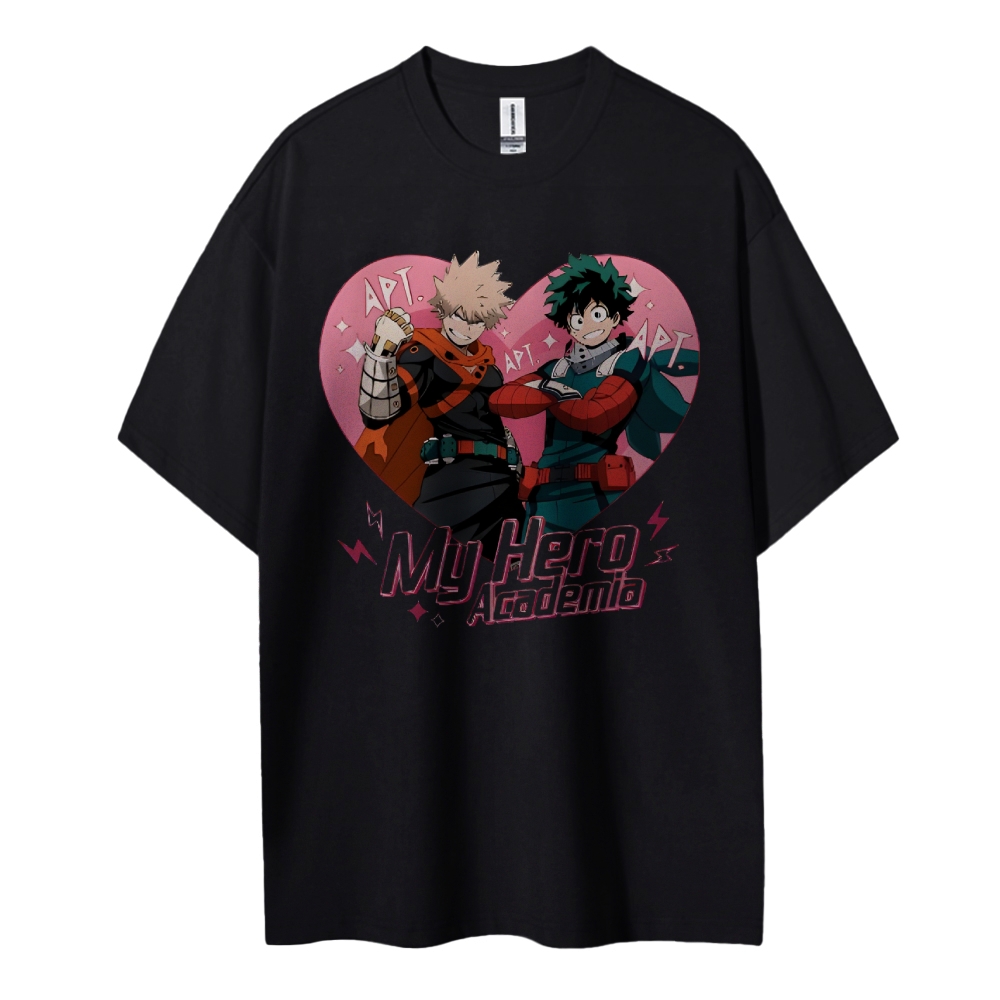 My Hero Academia Cotton Unisex Round Neck Anime T-shirt