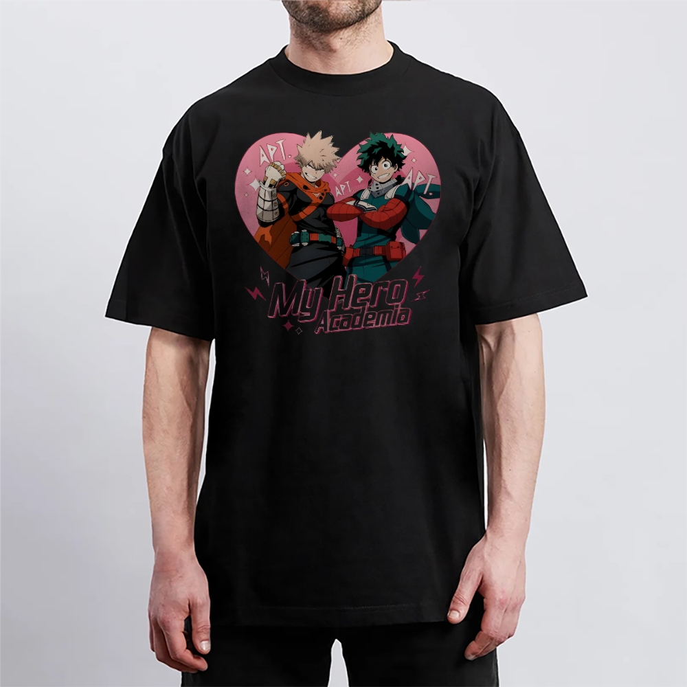 My Hero Academia Cotton Unisex Round Neck Anime T-shirt