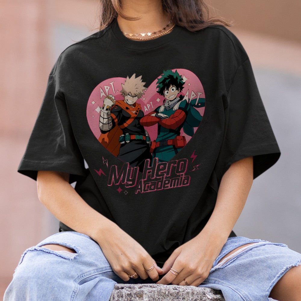 My Hero Academia Cotton Unisex Round Neck Anime T-shirt