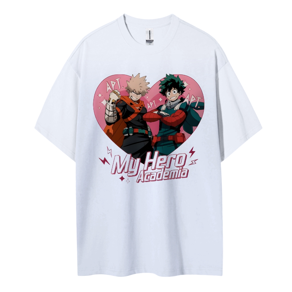 My Hero Academia Cotton Unisex Round Neck Anime T-shirt