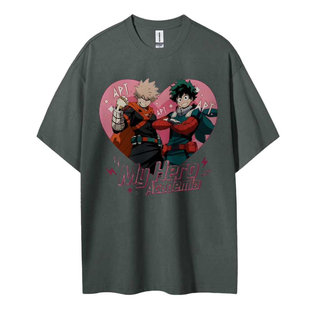 My Hero Academia Cotton Unisex Round Neck Anime T-shirt