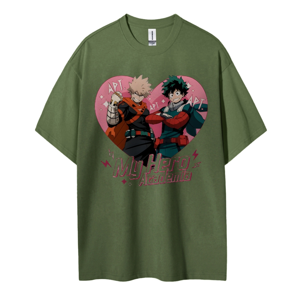 My Hero Academia Cotton Unisex Round Neck Anime T-shirt