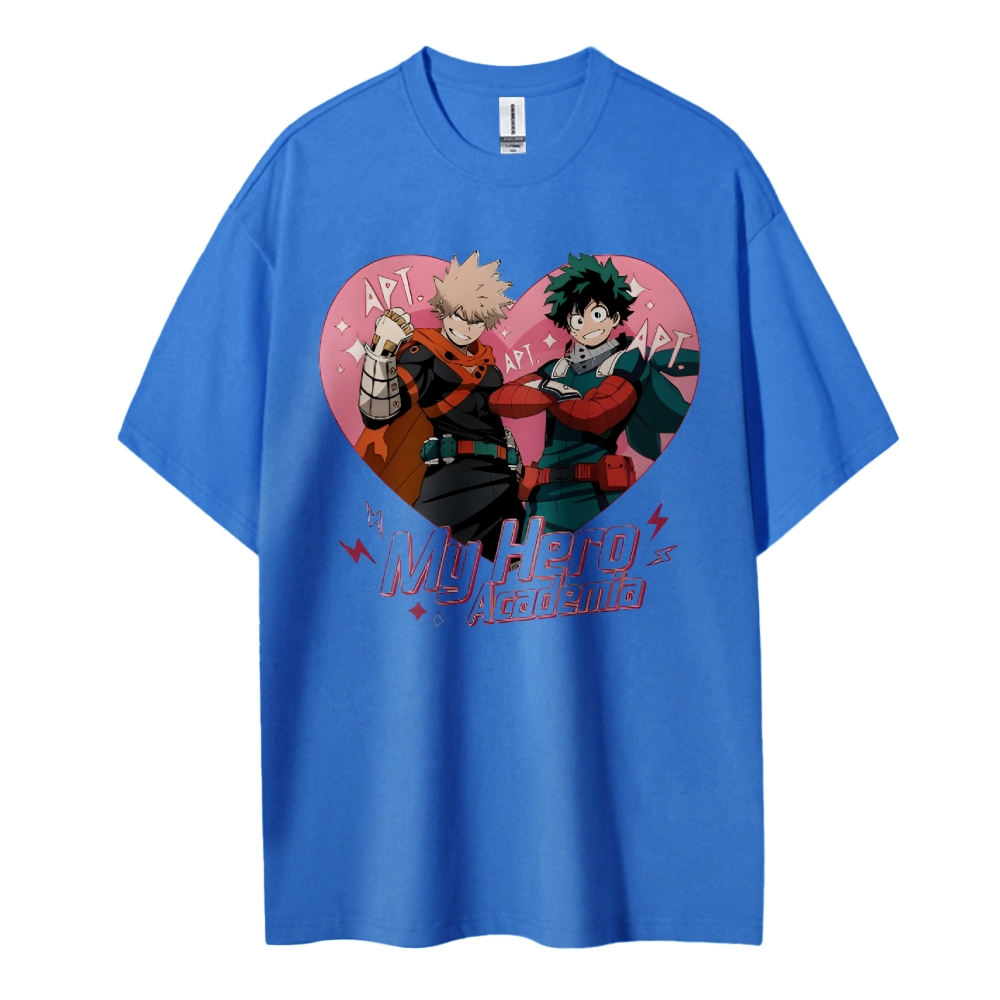 My Hero Academia Cotton Unisex Round Neck Anime T-shirt