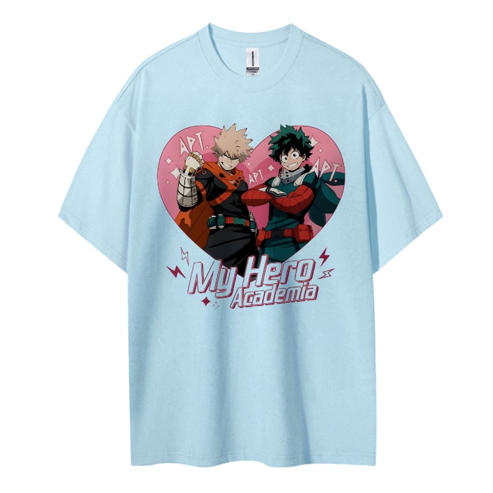 My Hero Academia Cotton Unisex Round Neck Anime T-shirt