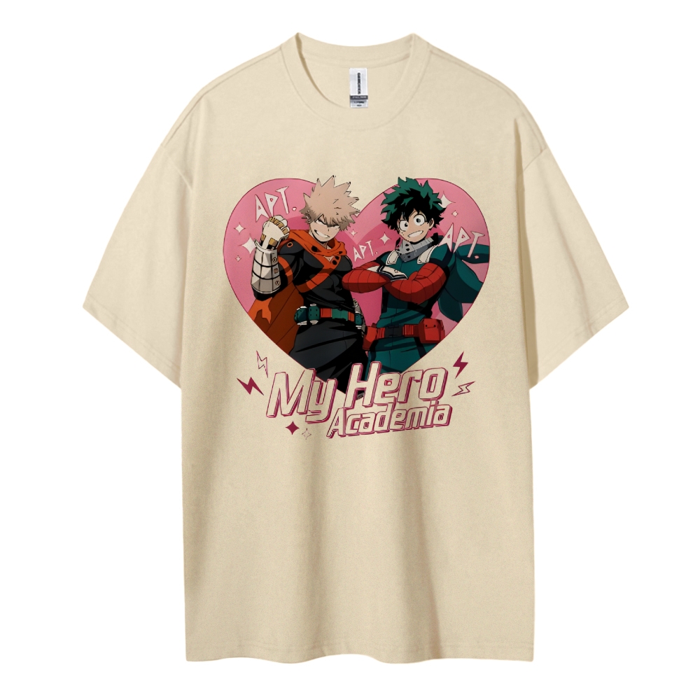 My Hero Academia Cotton Unisex Round Neck Anime T-shirt