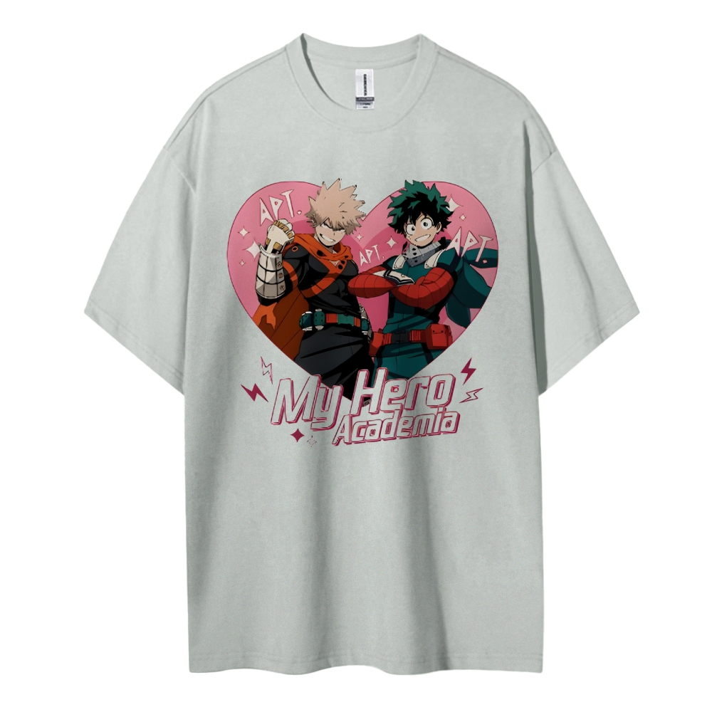 My Hero Academia Cotton Unisex Round Neck Anime T-shirt