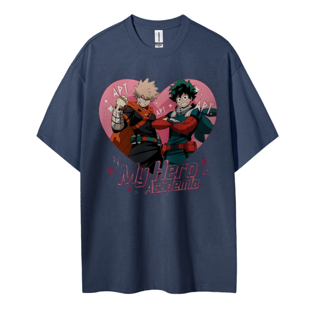 My Hero Academia Cotton Unisex Round Neck Anime T-shirt