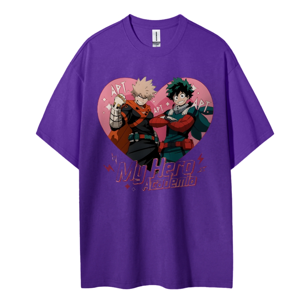 My Hero Academia Cotton Unisex Round Neck Anime T-shirt