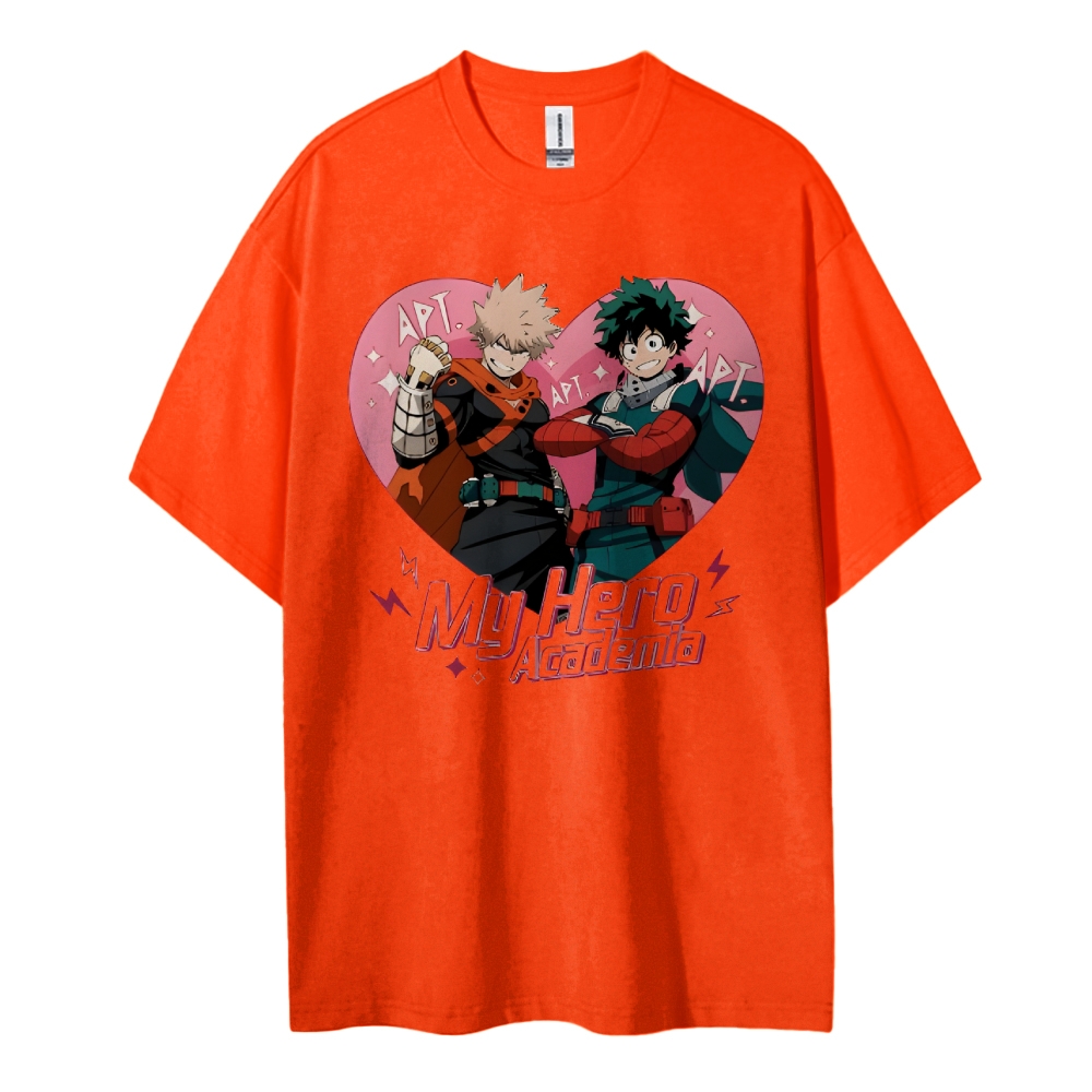 My Hero Academia Cotton Unisex Round Neck Anime T-shirt