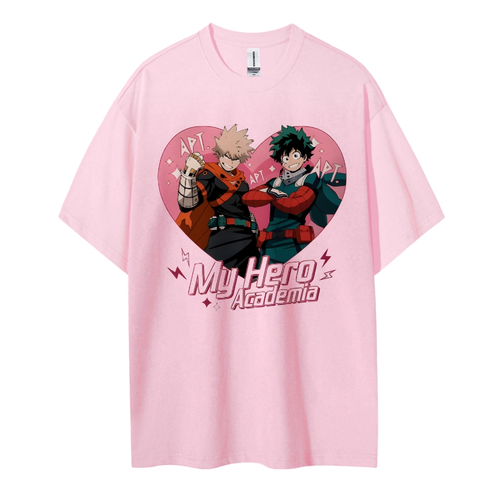 My Hero Academia Cotton Unisex Round Neck Anime T-shirt