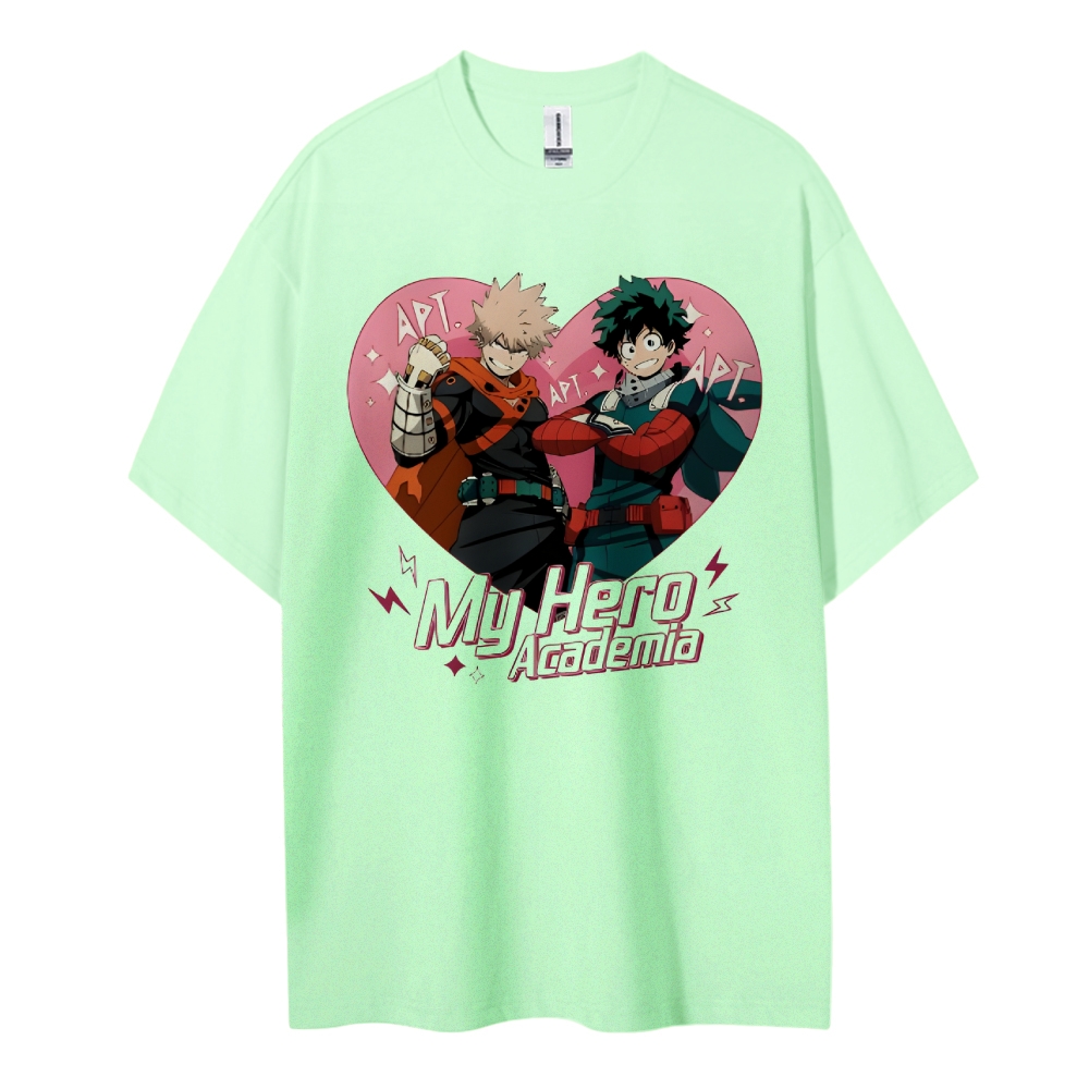 My Hero Academia Cotton Unisex Round Neck Anime T-shirt