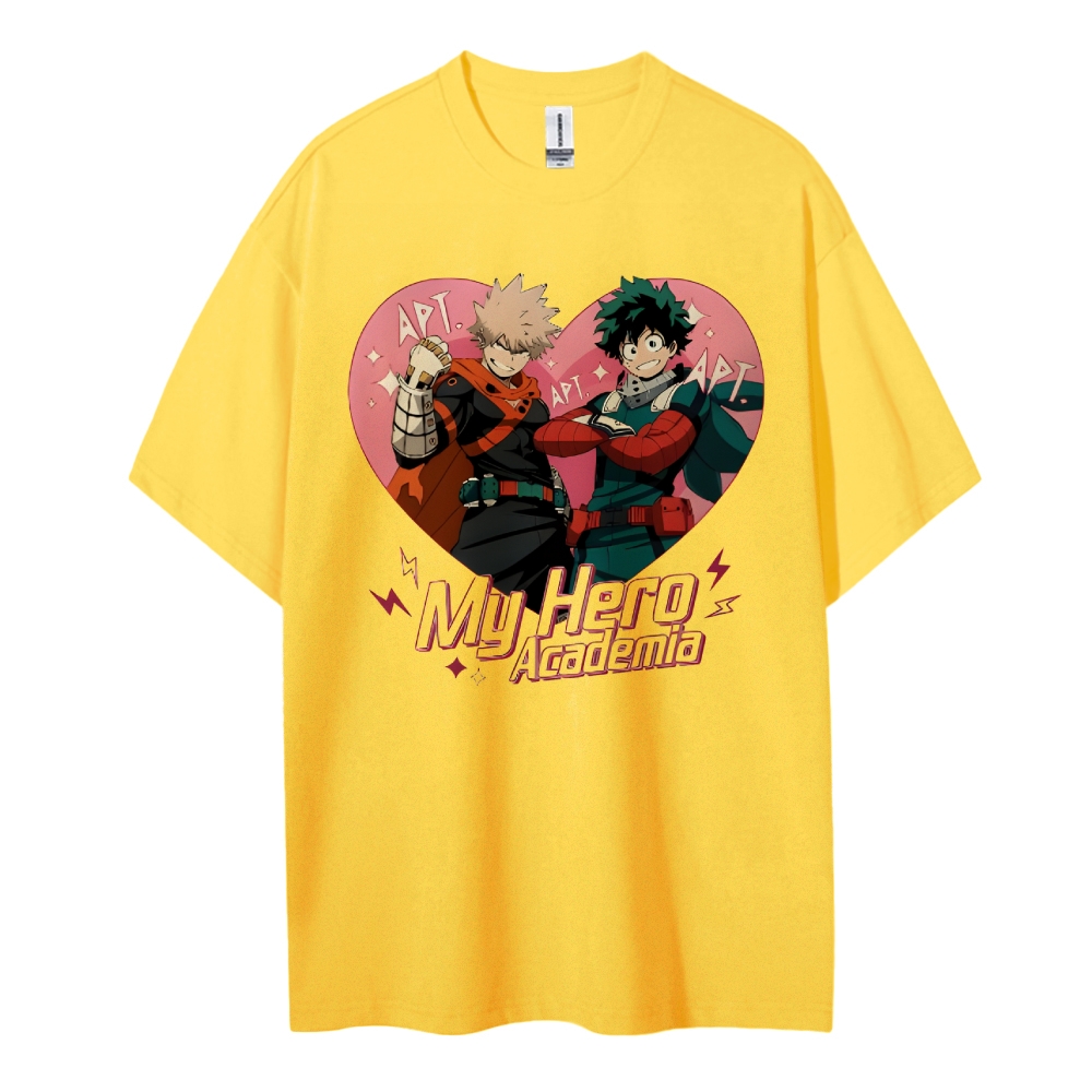 My Hero Academia Cotton Unisex Round Neck Anime T-shirt