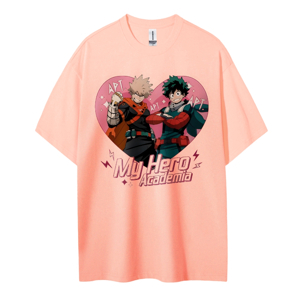 My Hero Academia Cotton Unisex Round Neck Anime T-shirt