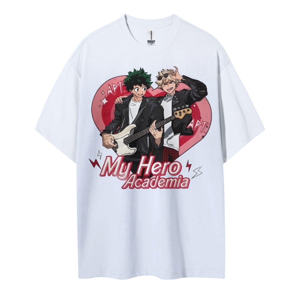 My Hero Academia Cotton Unisex Round Neck Anime T-Shirt