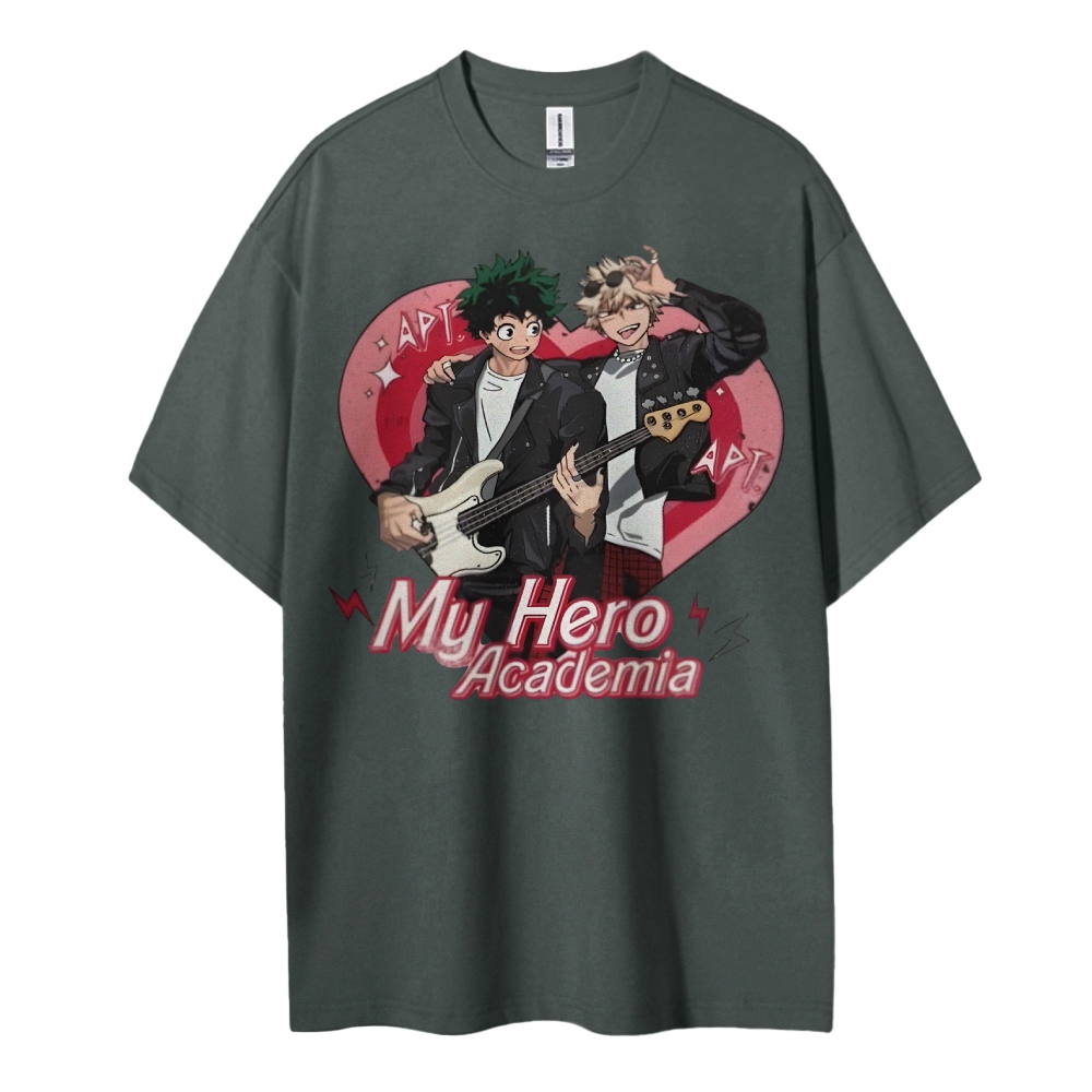 My Hero Academia Cotton Unisex Round Neck Anime T-Shirt