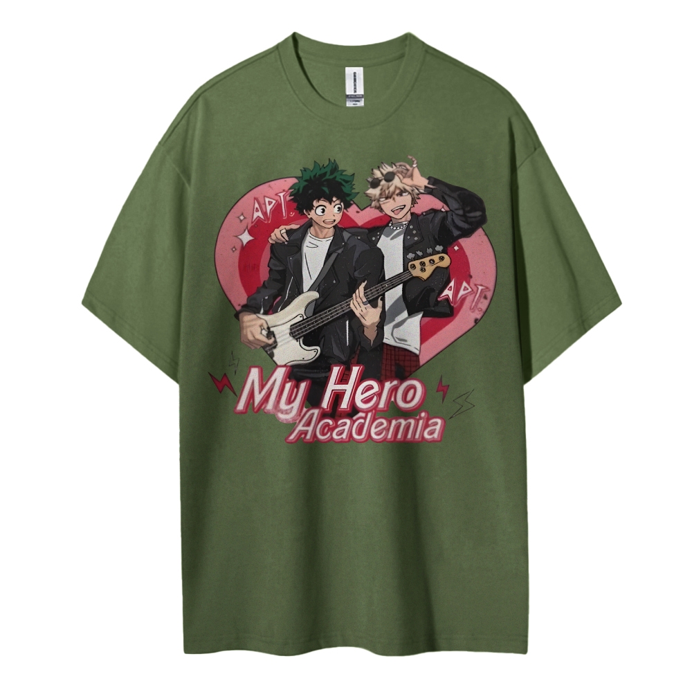 My Hero Academia Cotton Unisex Round Neck Anime T-Shirt