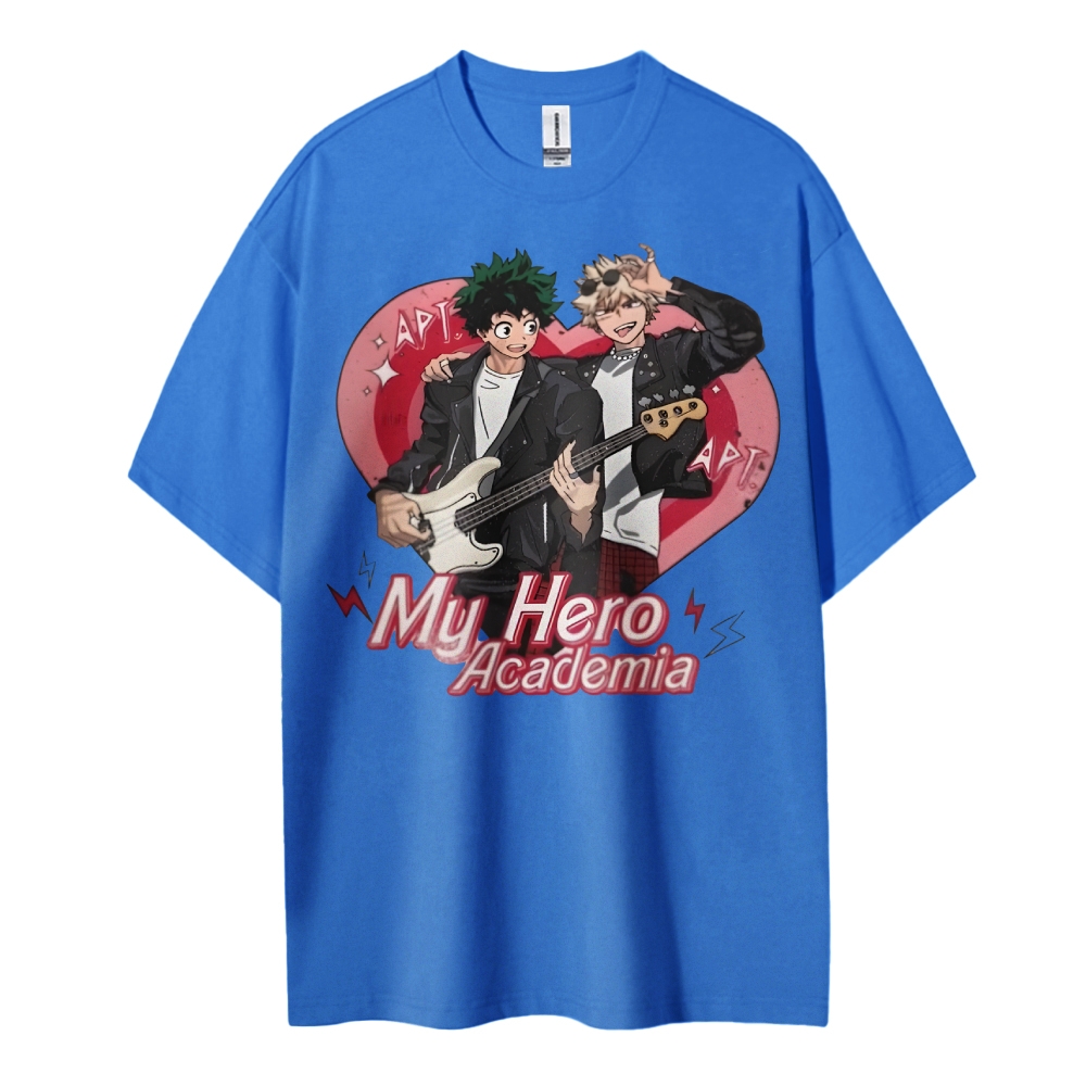 My Hero Academia Cotton Unisex Round Neck Anime T-Shirt