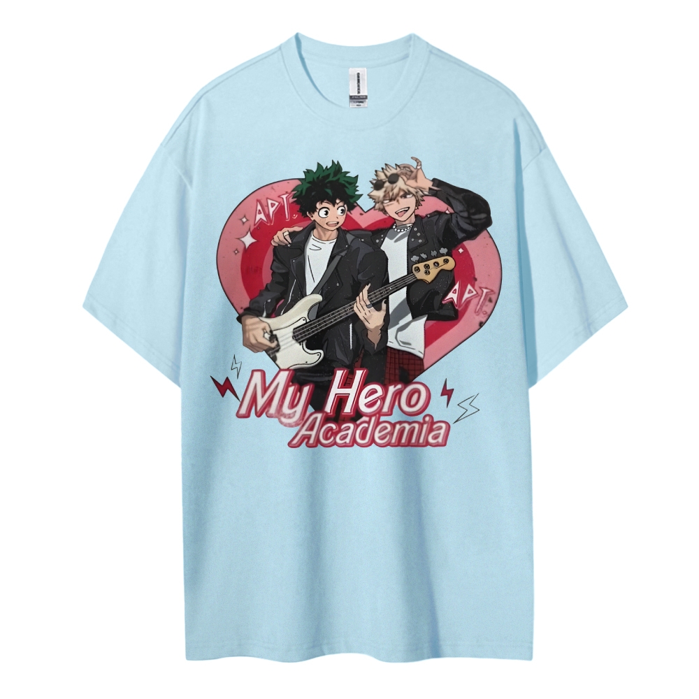 My Hero Academia Cotton Unisex Round Neck Anime T-Shirt
