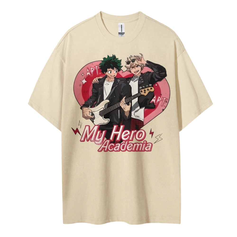My Hero Academia Cotton Unisex Round Neck Anime T-Shirt