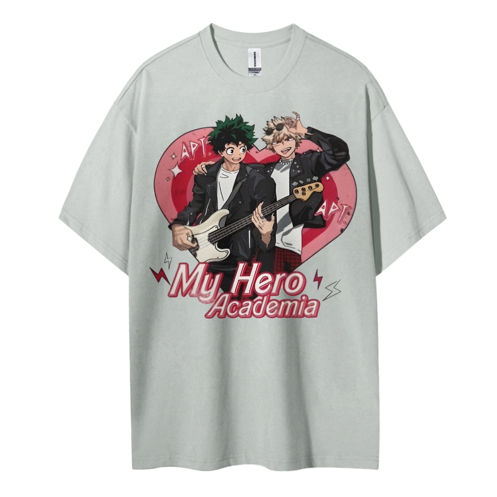 My Hero Academia Cotton Unisex Round Neck Anime T-Shirt