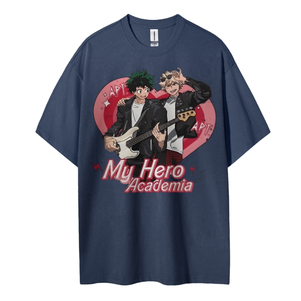 My Hero Academia Cotton Unisex Round Neck Anime T-Shirt