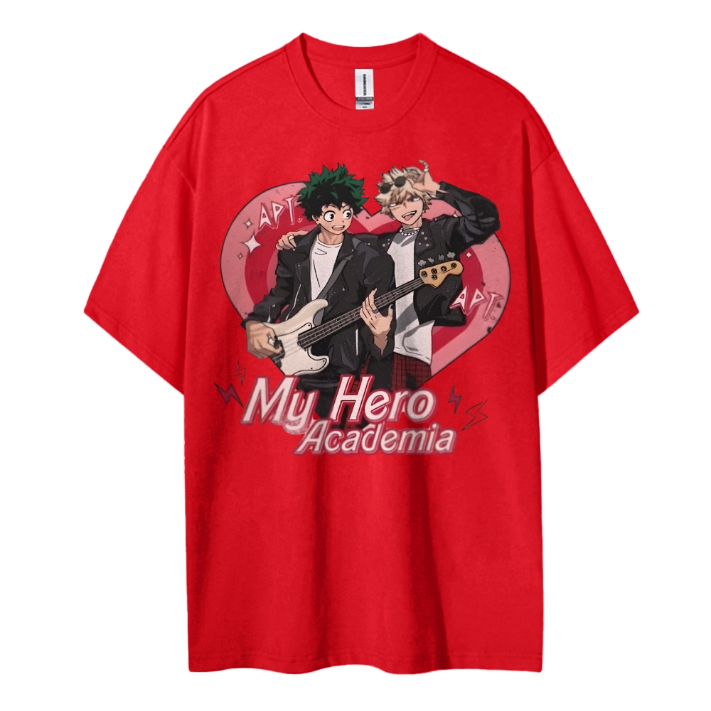My Hero Academia Cotton Unisex Round Neck Anime T-Shirt