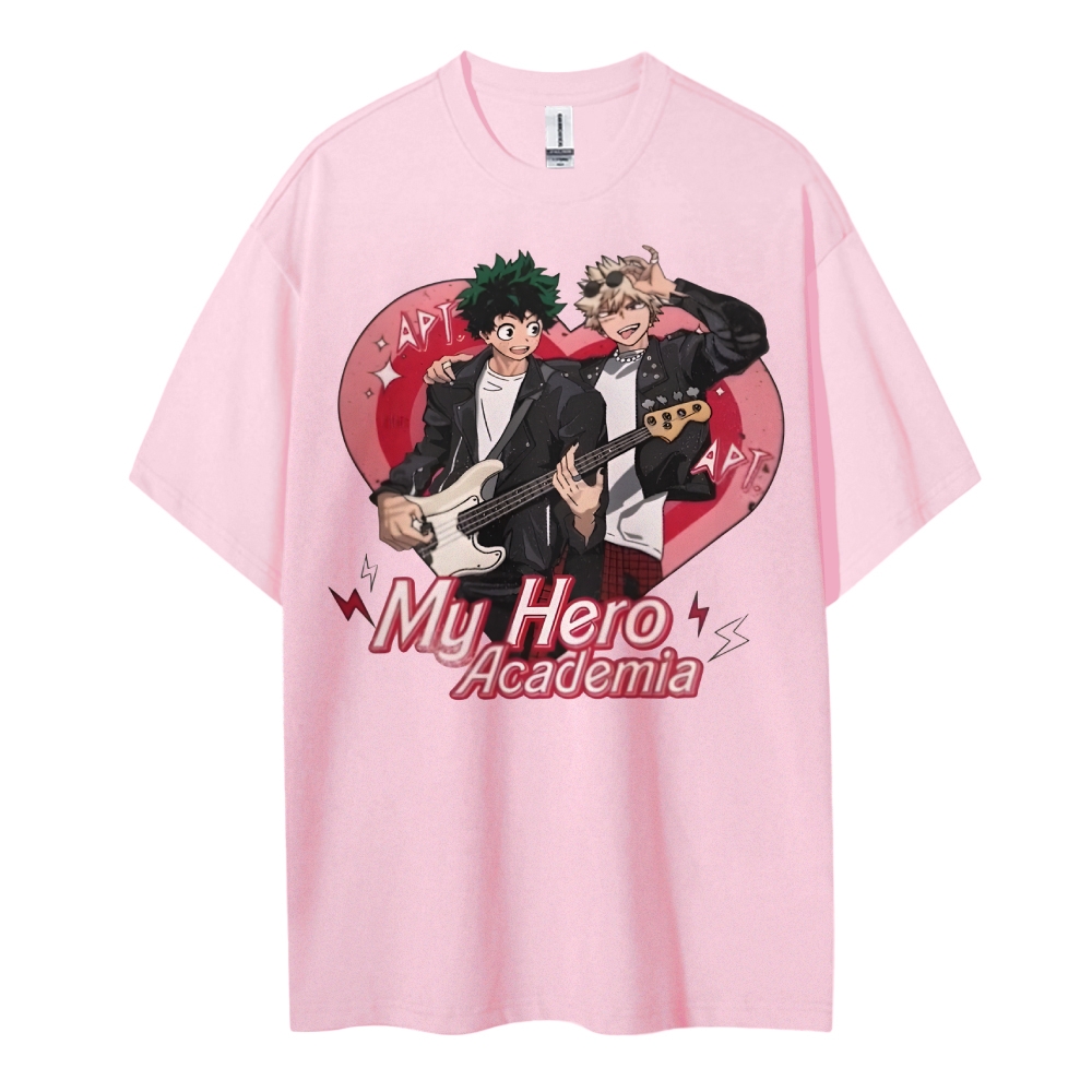 My Hero Academia Cotton Unisex Round Neck Anime T-Shirt