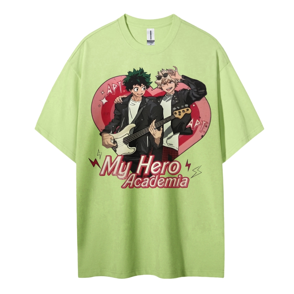 My Hero Academia Cotton Unisex Round Neck Anime T-Shirt
