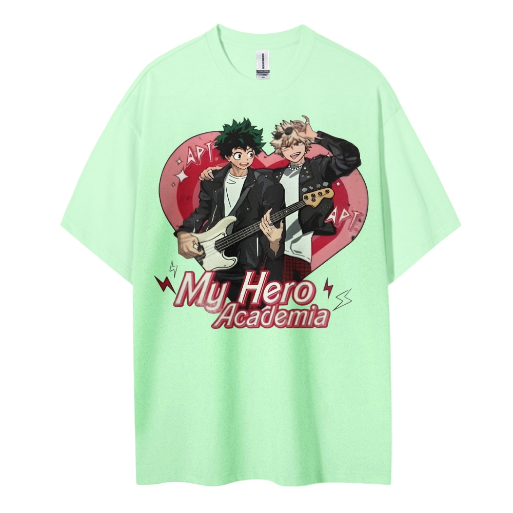 My Hero Academia Cotton Unisex Round Neck Anime T-Shirt