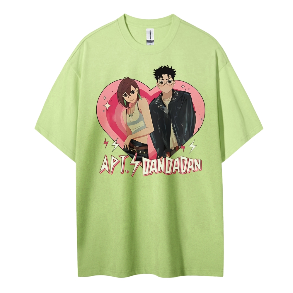 DANDADAN Cotton Unisex Round Neck Anime T-Shirt