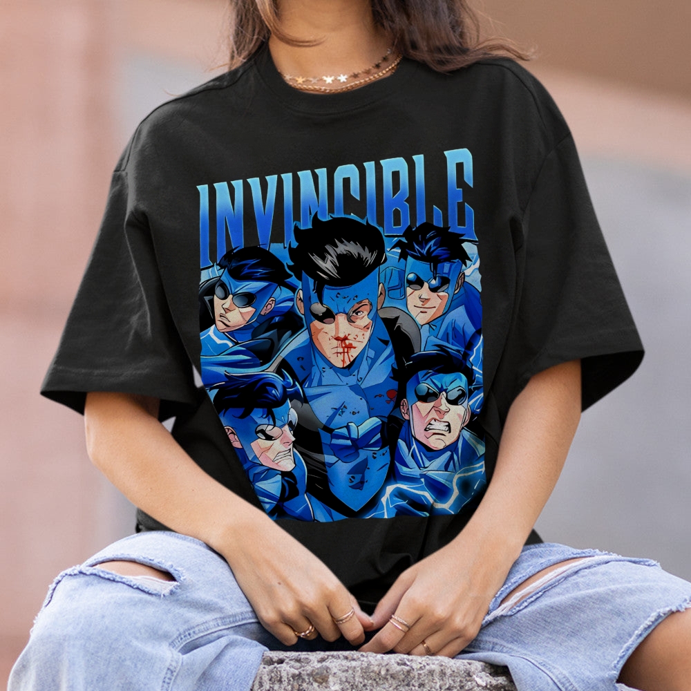 Invincible Cotton Unisex Crew Neck Anime T-shirt
