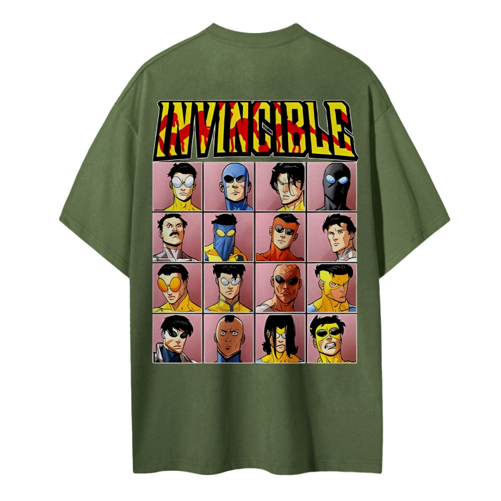 Invincible Cotton Unisex Crew Neck Anime T-Shirt